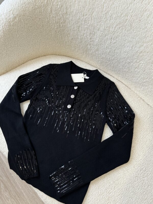Pull Noir Avec Sequins