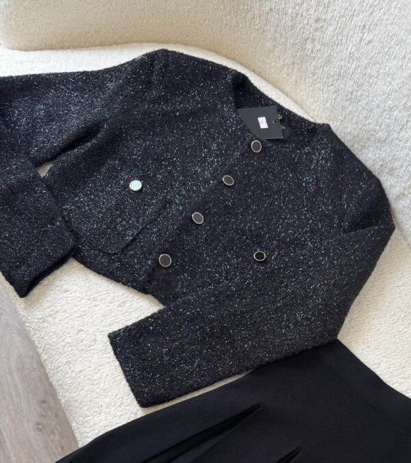 Veste Noire Brillante