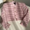 Veste Cropped En Tweed