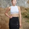 Petite Jupe Noire En Daim – Image 4