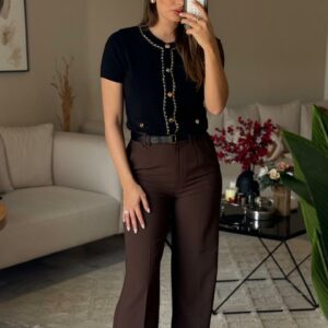 Pantalon Avec Ceinture