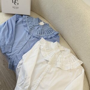 Chemise Col Dentelle
