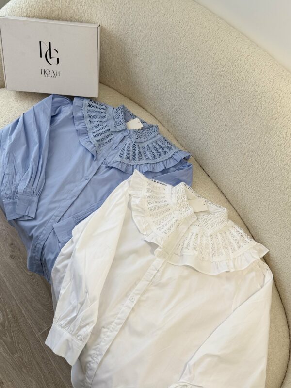 Chemise Col Dentelle