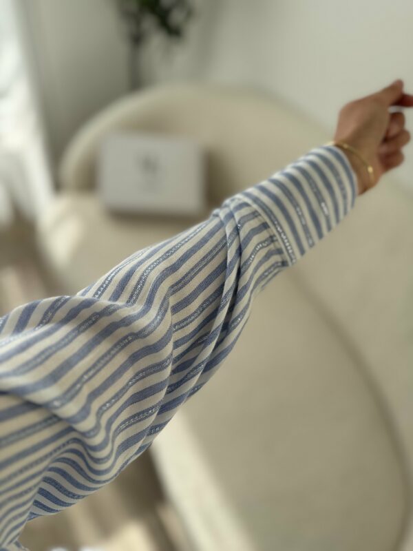 chemise Bleue Rayée – Image 4