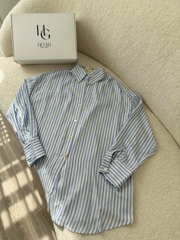 chemise Bleue Rayée