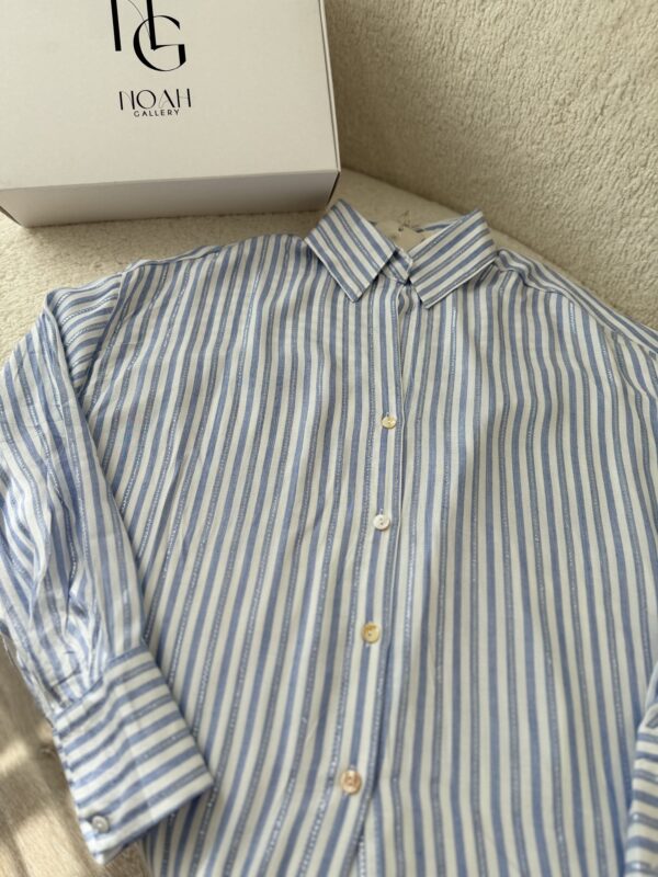 chemise Bleue Rayée – Image 2