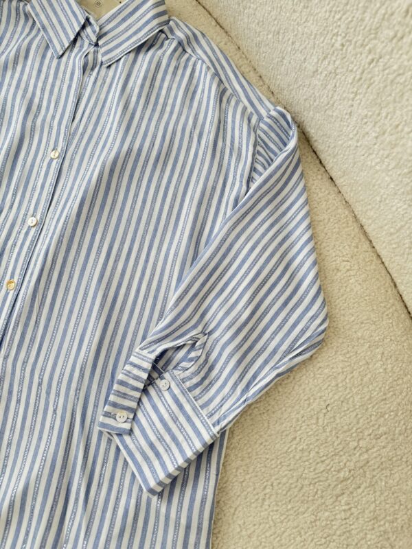 chemise Bleue Rayée – Image 3