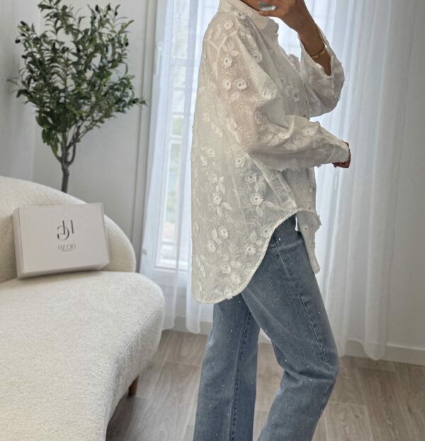 Chemise Brodée Florale – Image 2