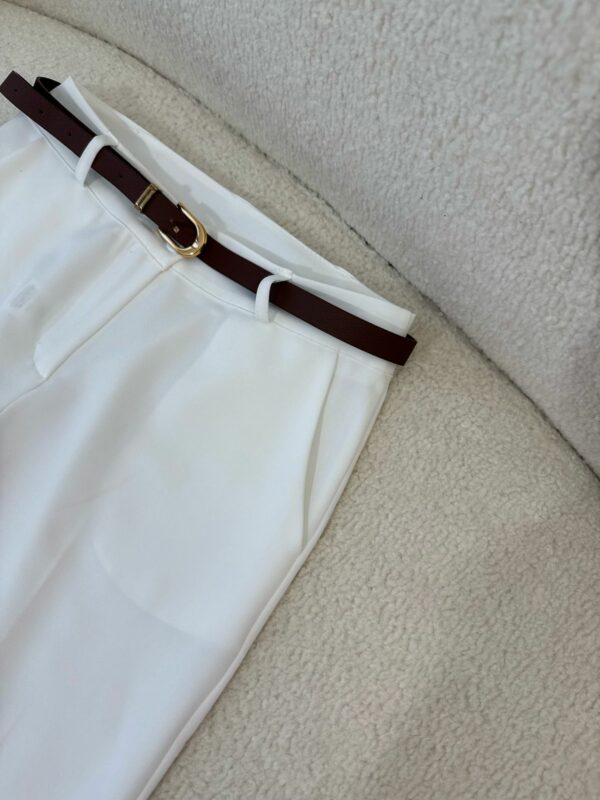 Pantalon Slim Blanc – Image 2