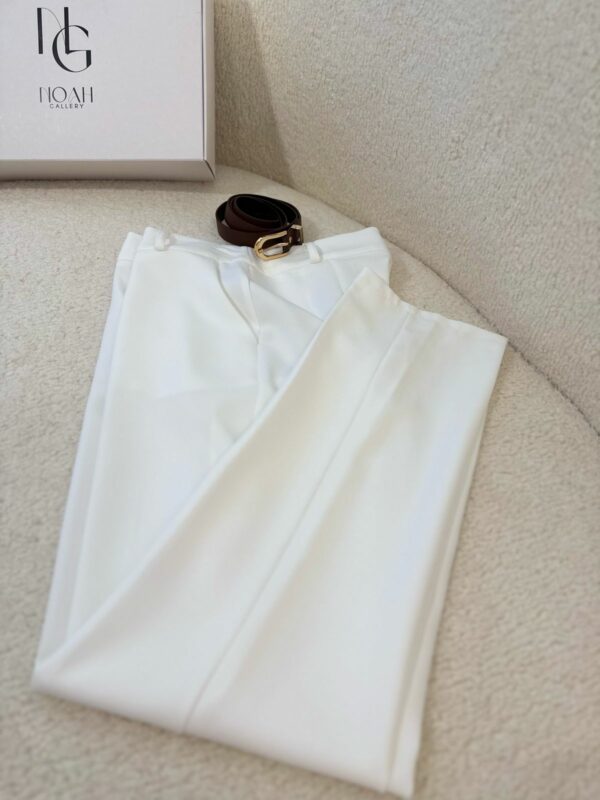 Pantalon Slim Blanc – Image 3