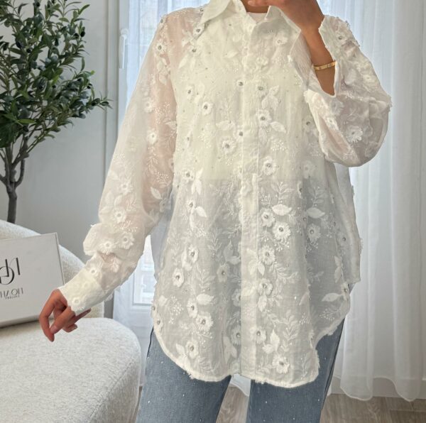 Chemise Brodée Florale – Image 3