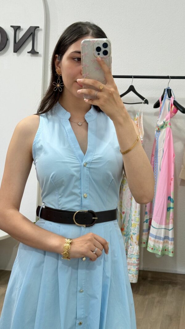 Robe Bleu Poudré – Image 2