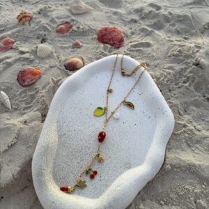 Collier Cœur Fleuri