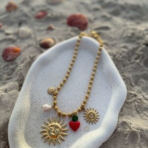 Collier Cœur Solaire