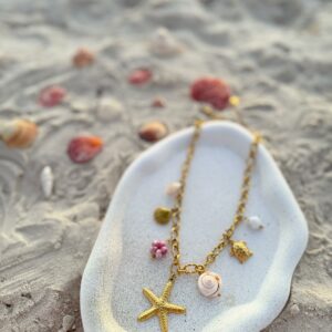 Collier Blanc Étoilé