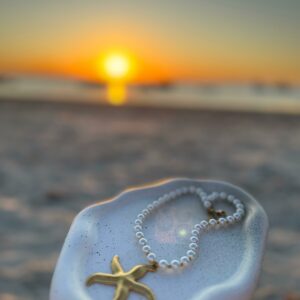 Collier Blanc Étoilé