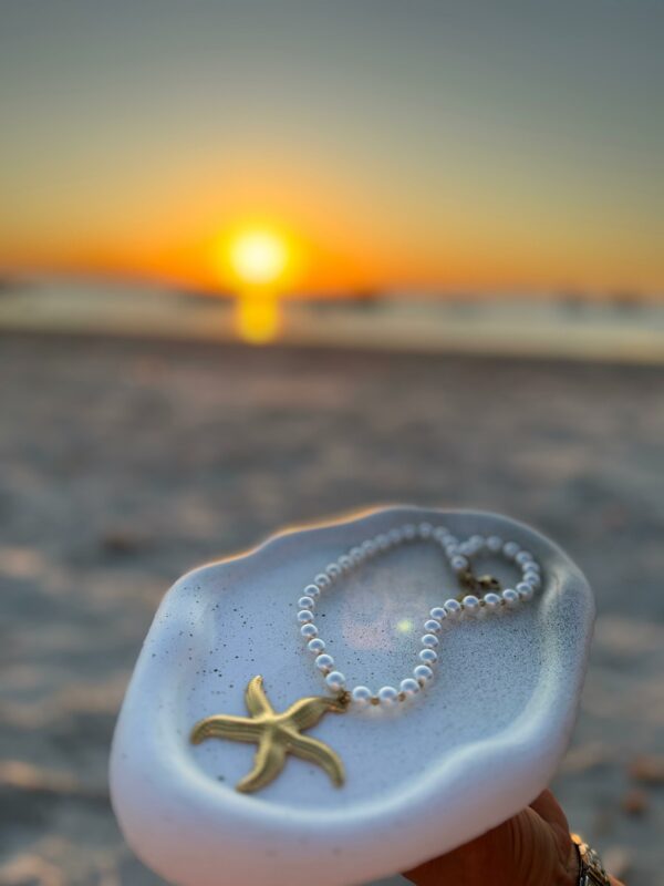 Collier Blanc Étoilé
