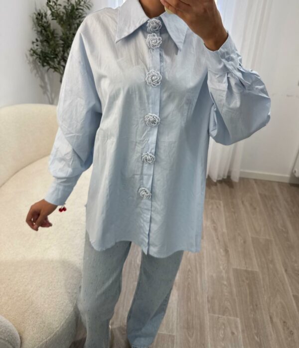 Chemise Boutons Fleur – Image 9