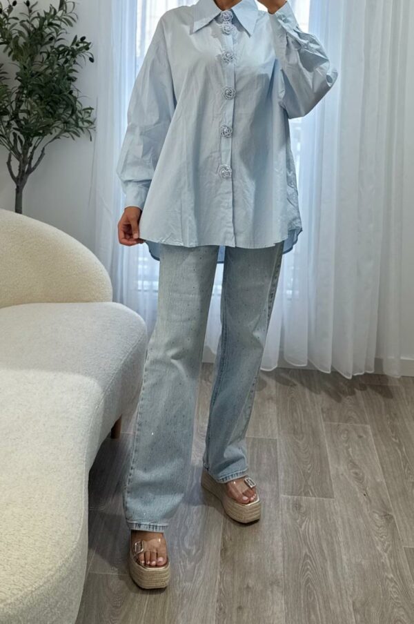 Chemise Boutons Fleur – Image 6