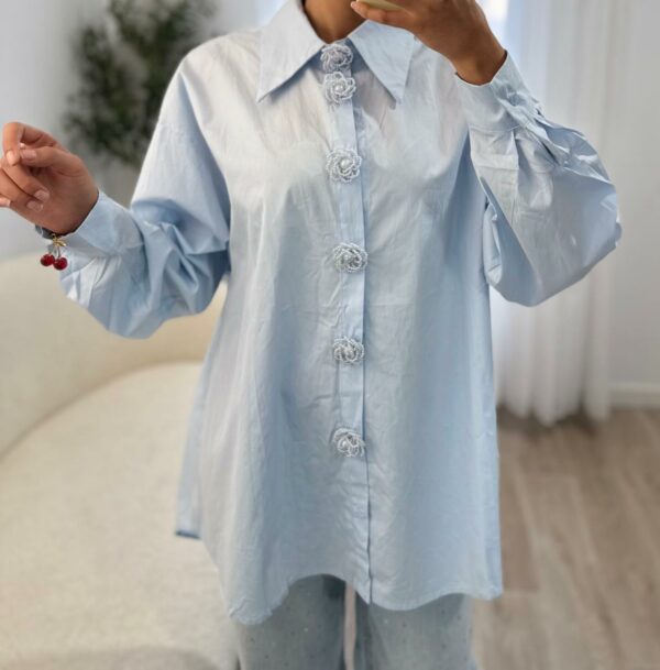 Chemise Boutons Fleur – Image 5