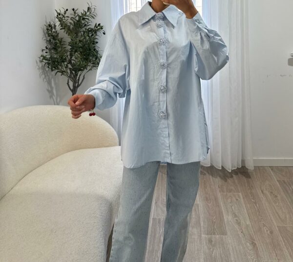 Chemise Boutons Fleur – Image 4