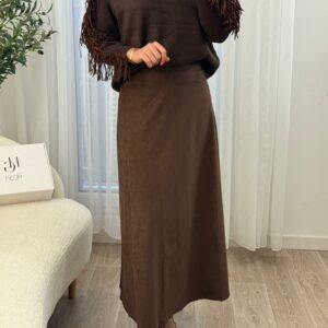Jupe Élégance en Daim