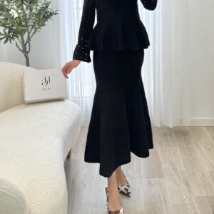 Ensemble Noir Perlée