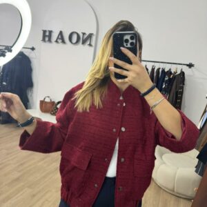 Veste Bordeaux Élégance