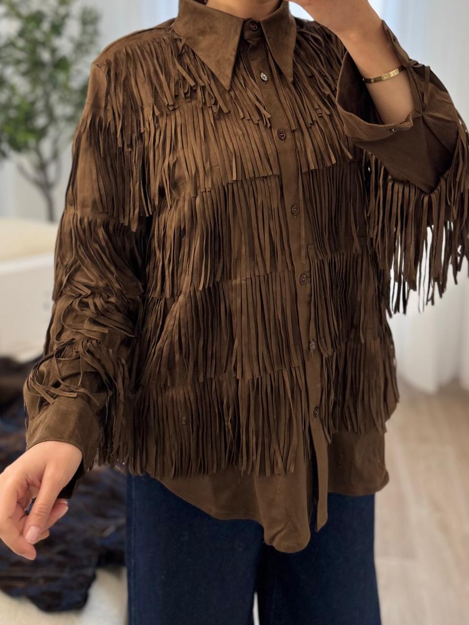 Chemise Arizona à Franges