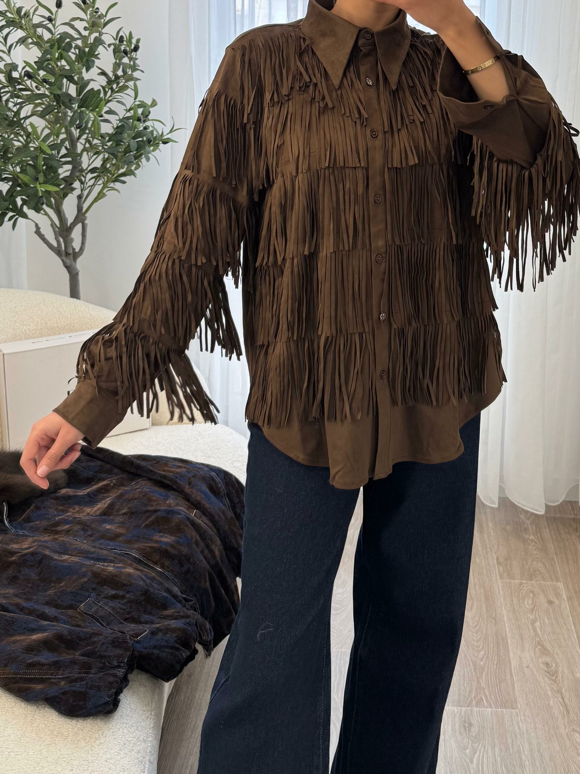 Chemise Arizona à Franges – Image 2