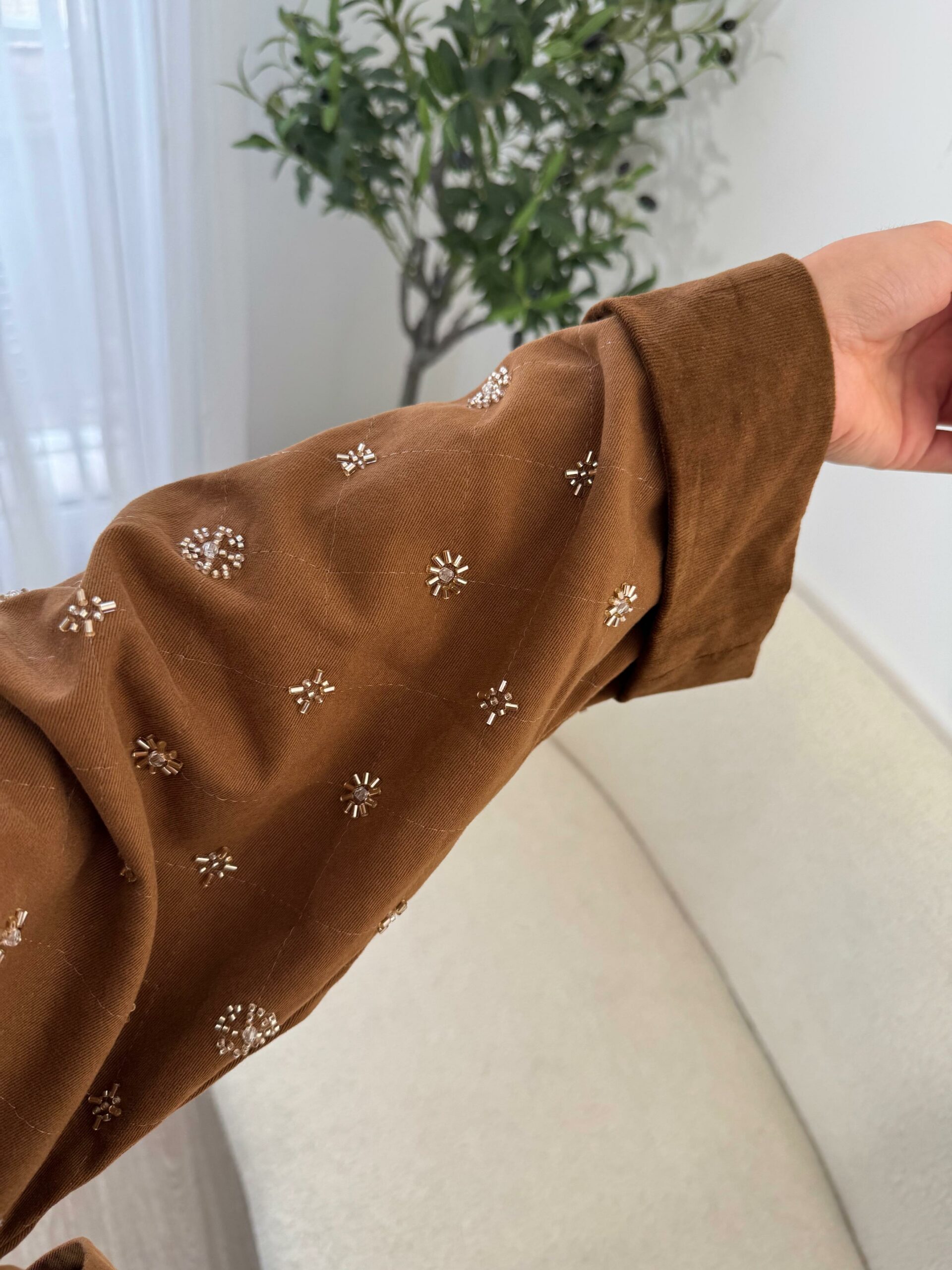 Veste Caramel Étoilée – Image 2
