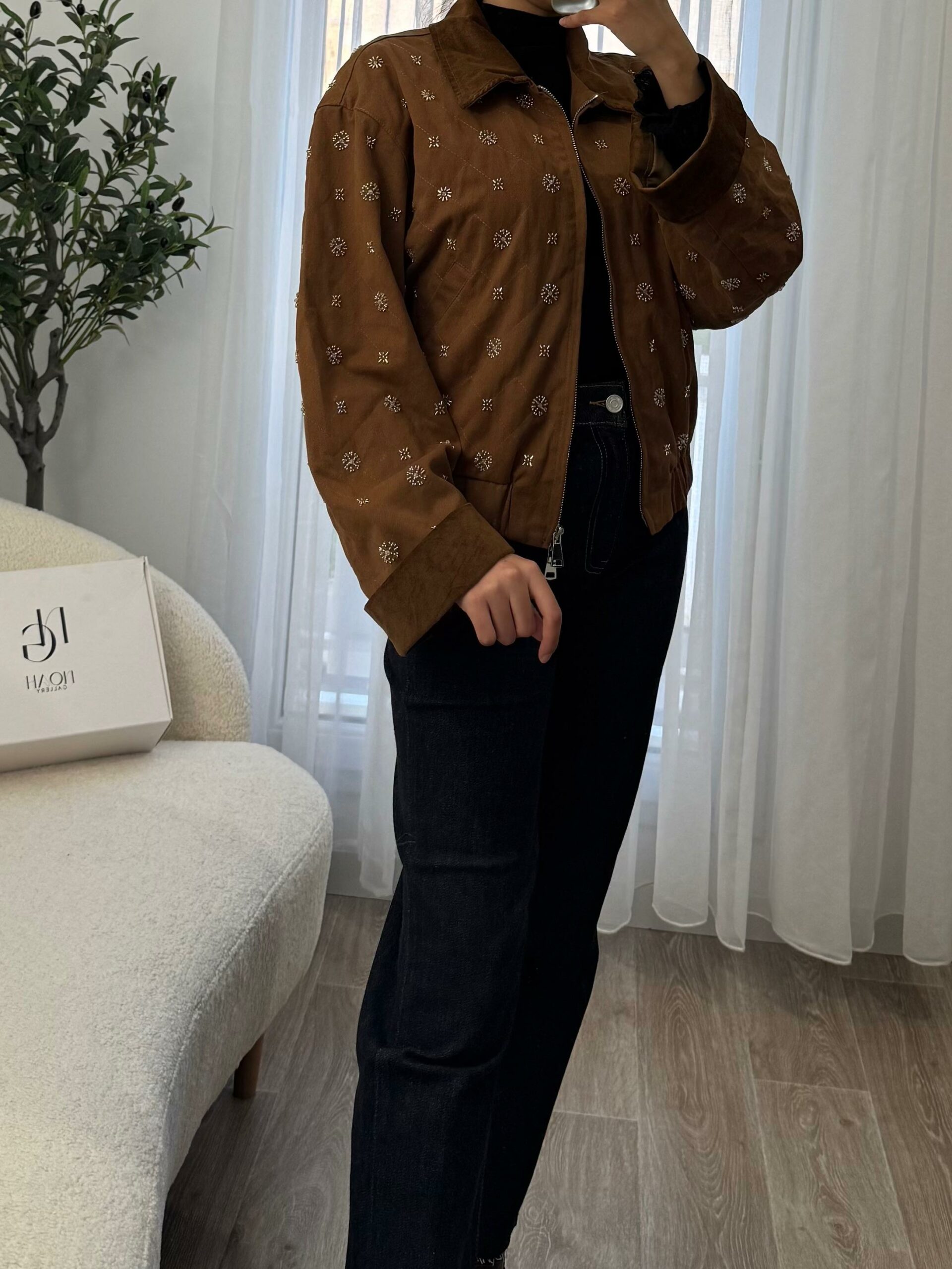 Veste Caramel Étoilée – Image 9