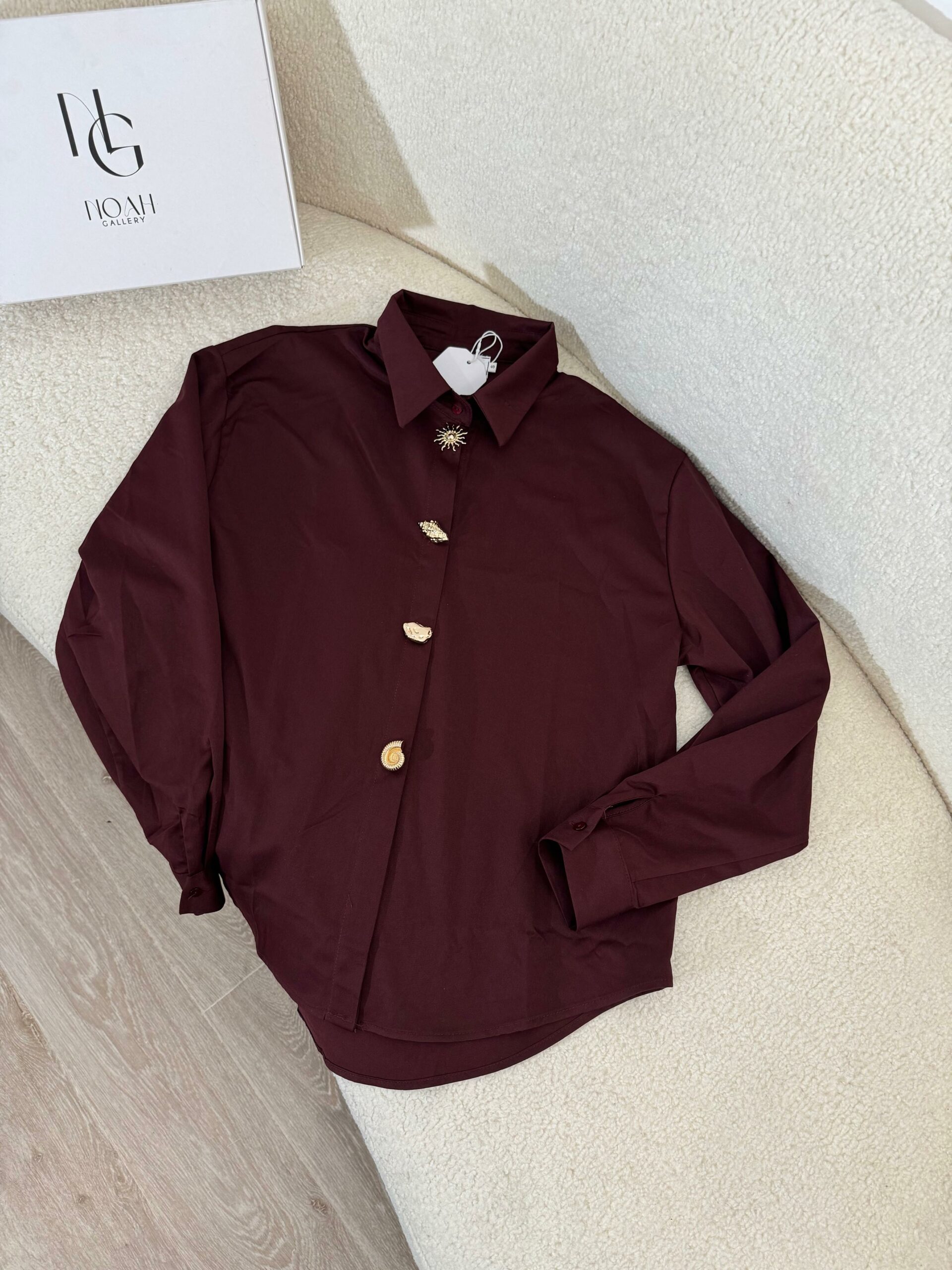 Chemise Bordeaux Élégance – Image 5