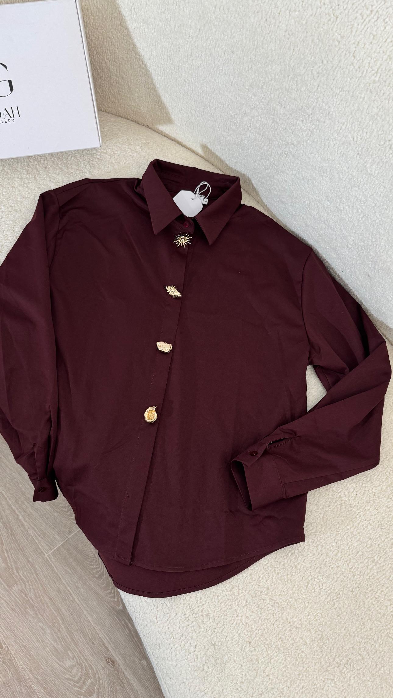 Chemise Bordeaux Élégance