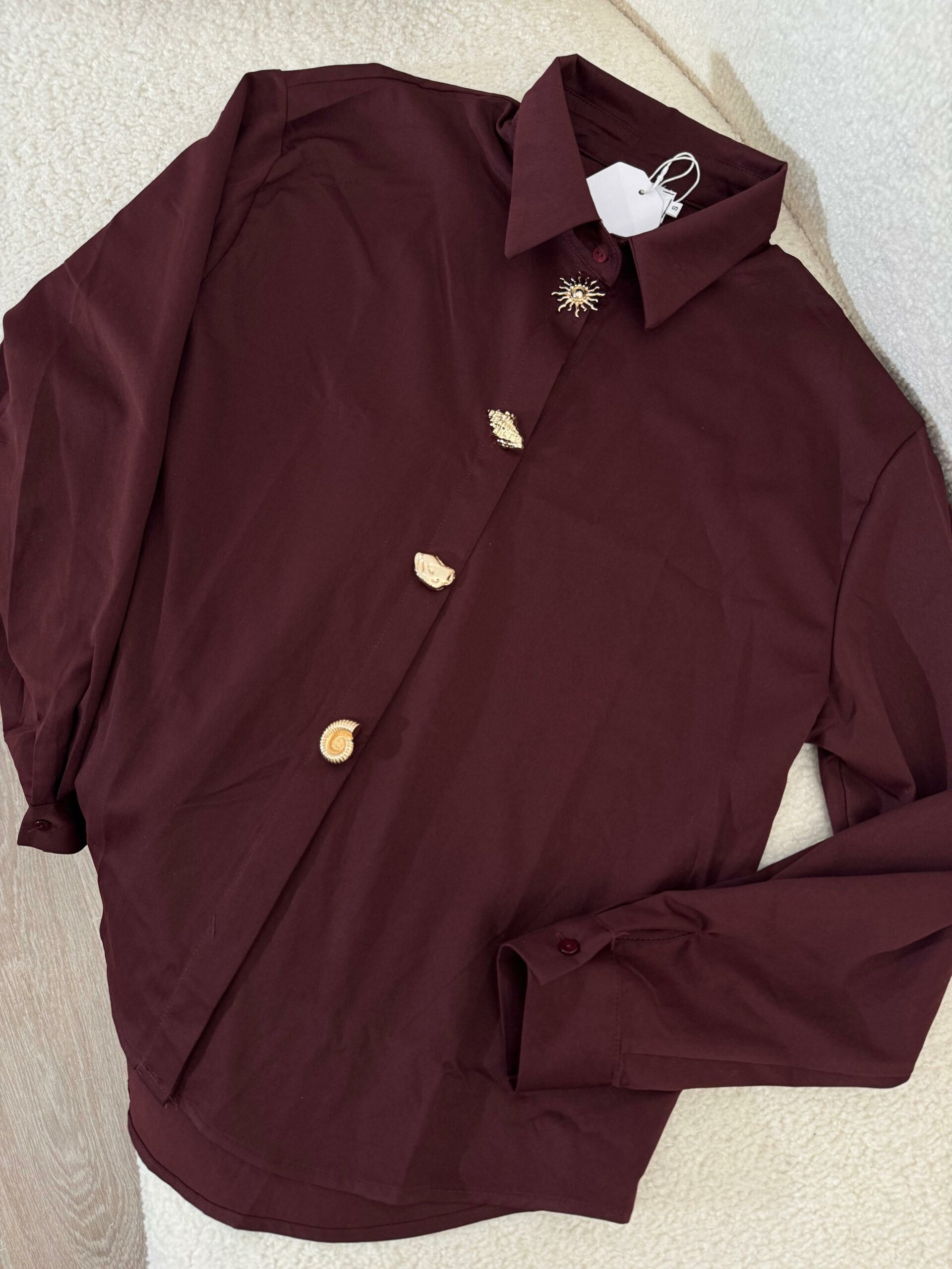 Chemise Bordeaux Élégance – Image 6