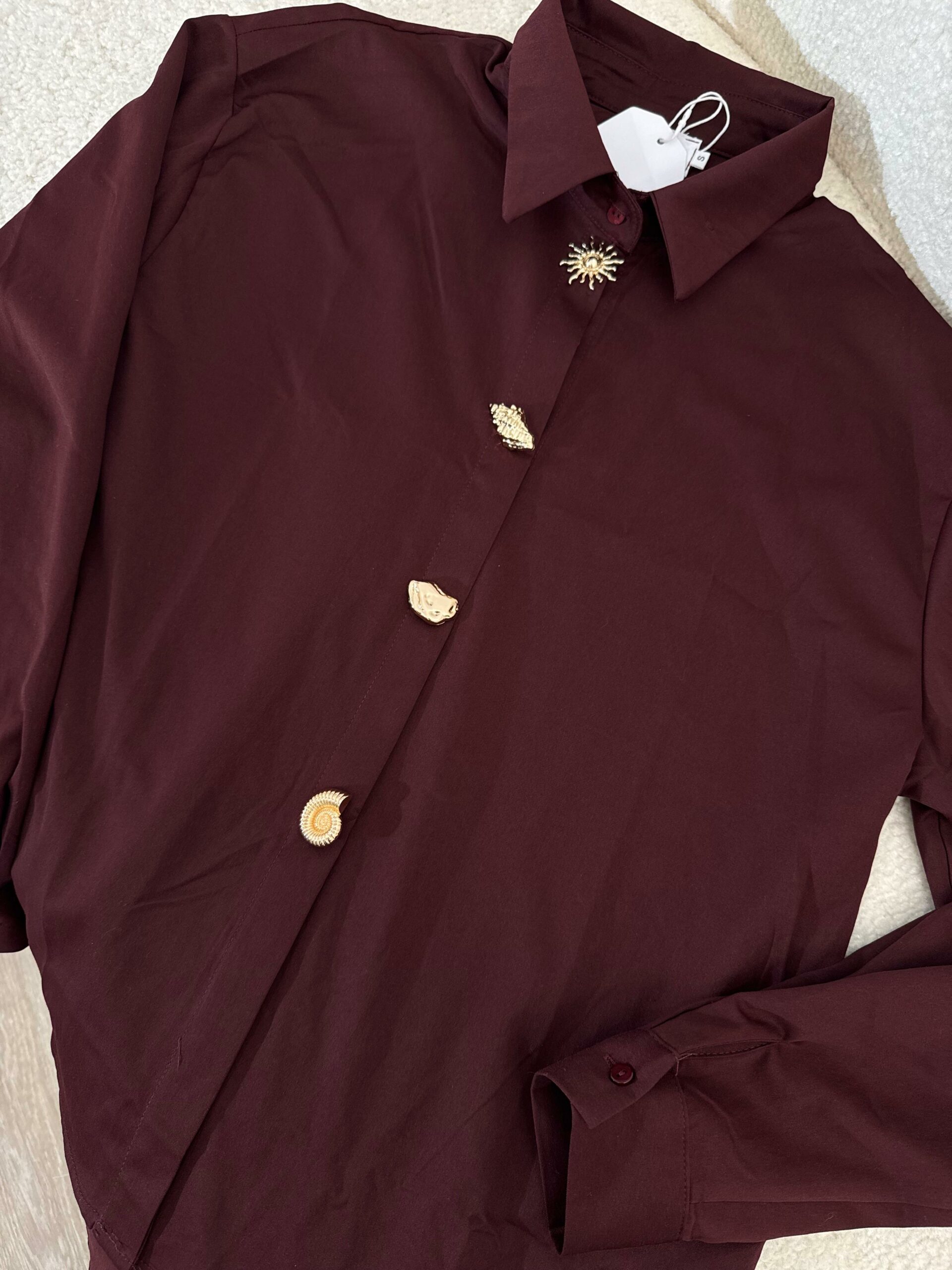 Chemise Bordeaux Élégance – Image 8