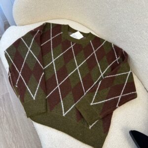 Pull Argyle Olive & Choco