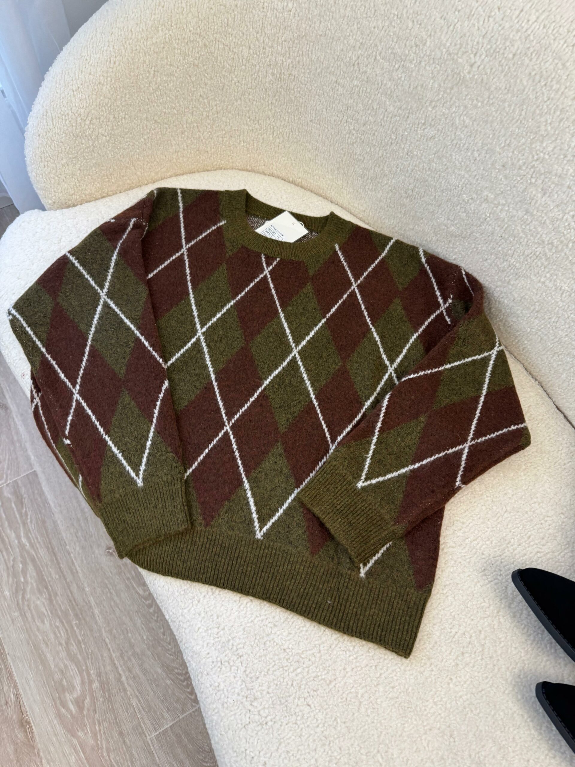 Pull Argyle Olive & Choco – Image 3
