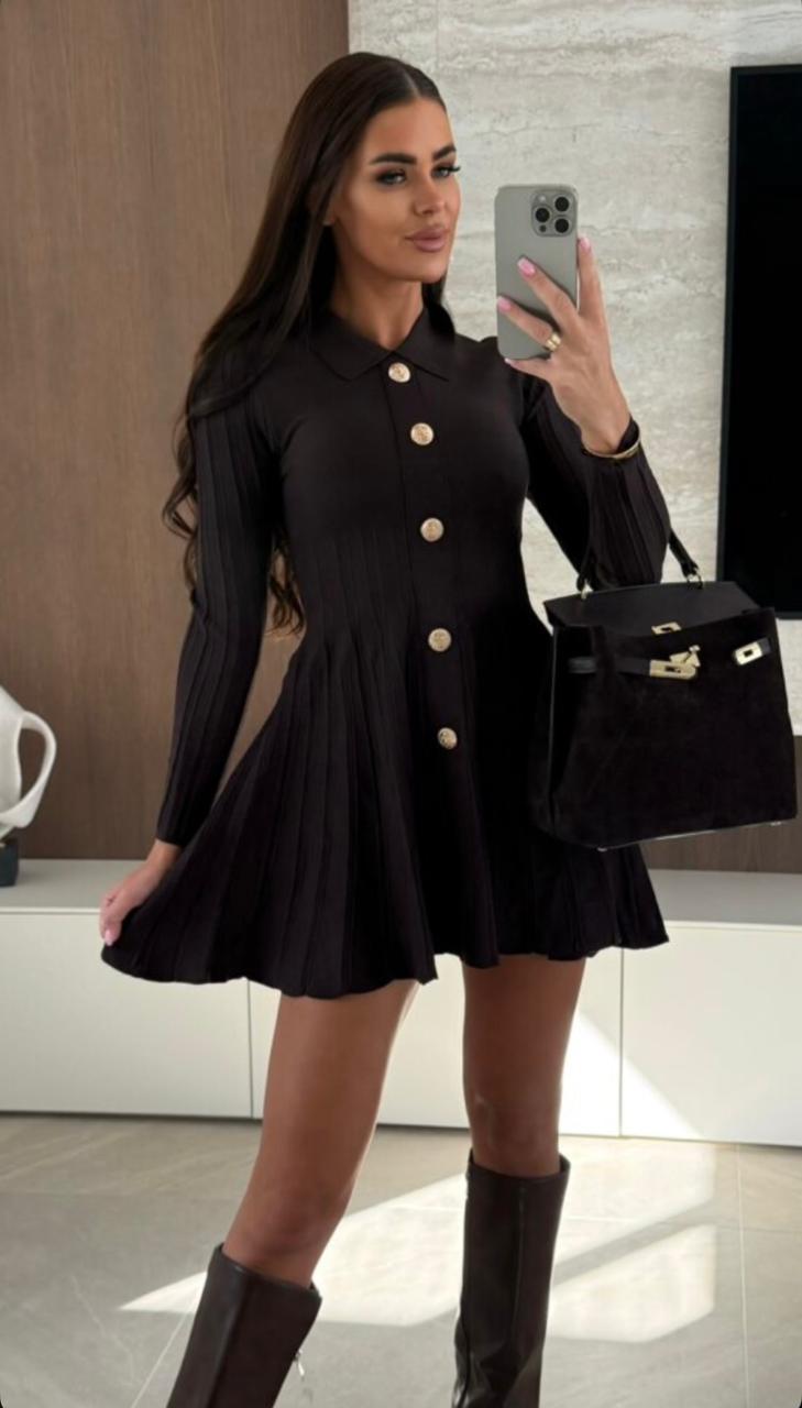 Robe Dark Brown Elegance – Image 2