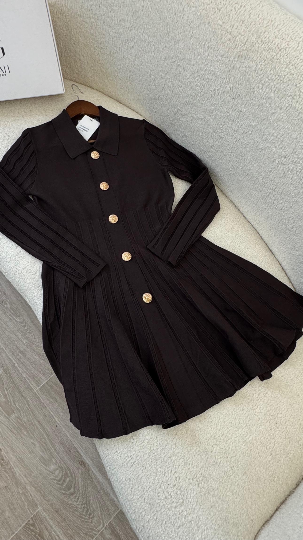 Robe Dark Brown Elegance – Image 5