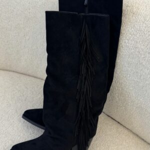 Bottes Western Suédées à Franges