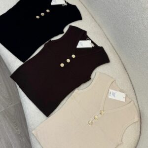 Débardeur Élégance Boutons Dorés