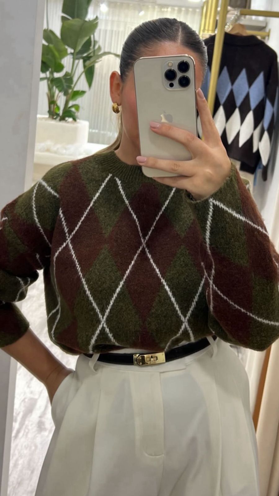 Pull Argyle Olive & Choco – Image 10