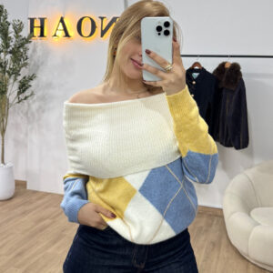 Pull Bardot Argyle Lumière