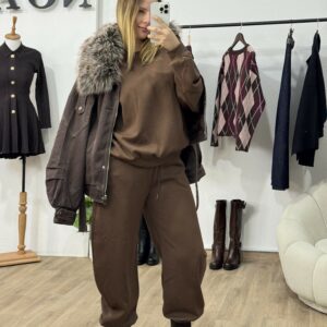 Brown Airy Jogger