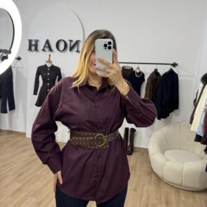Chemise Aubergine Classy