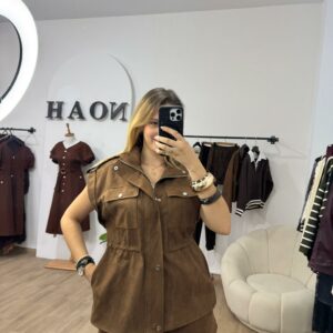 Veste Daim Élégance