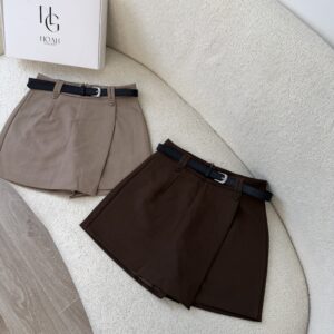 Short Tailleur Chic Ceinturé