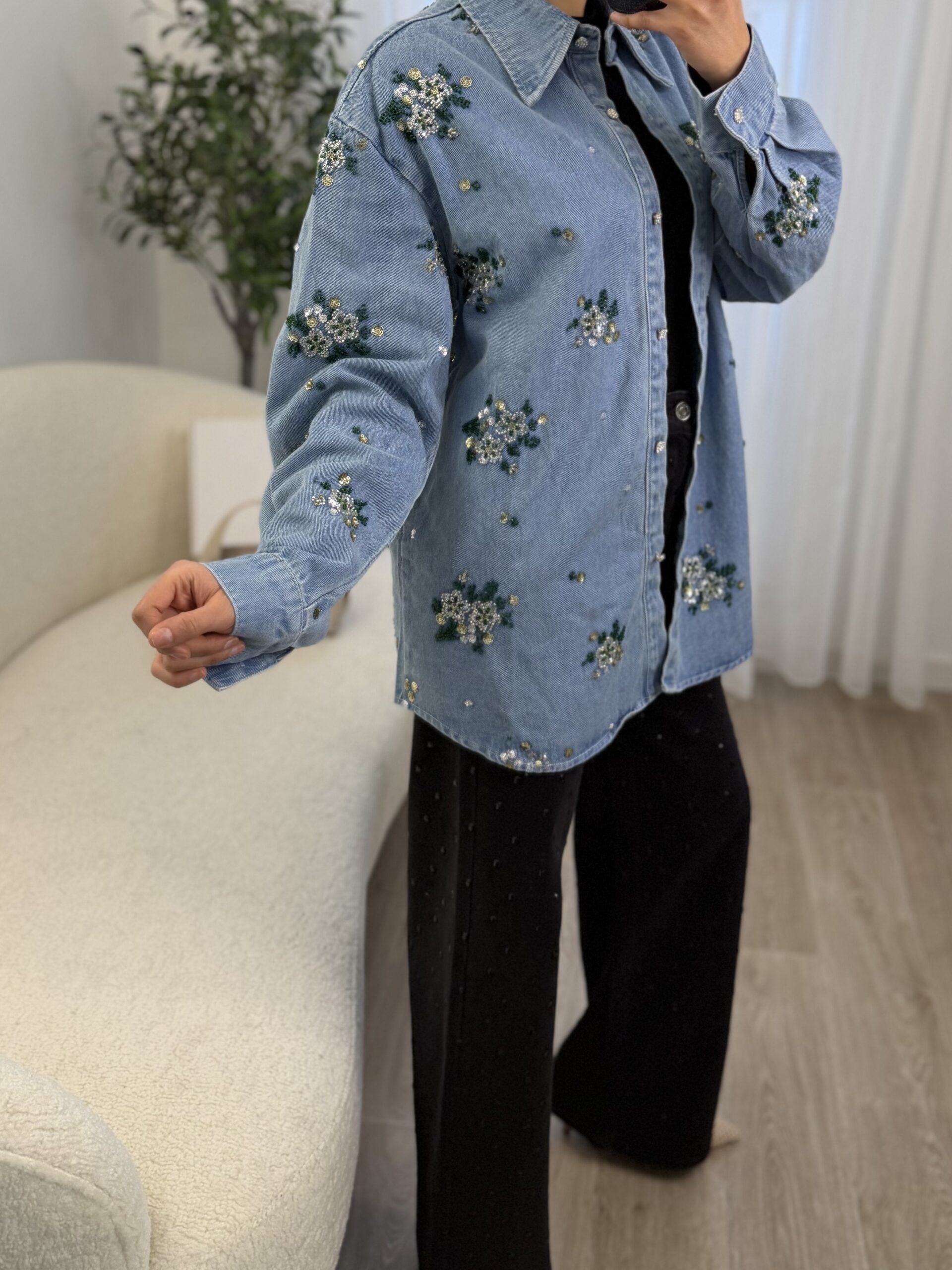 Surchemise Denim Élégance – Image 8