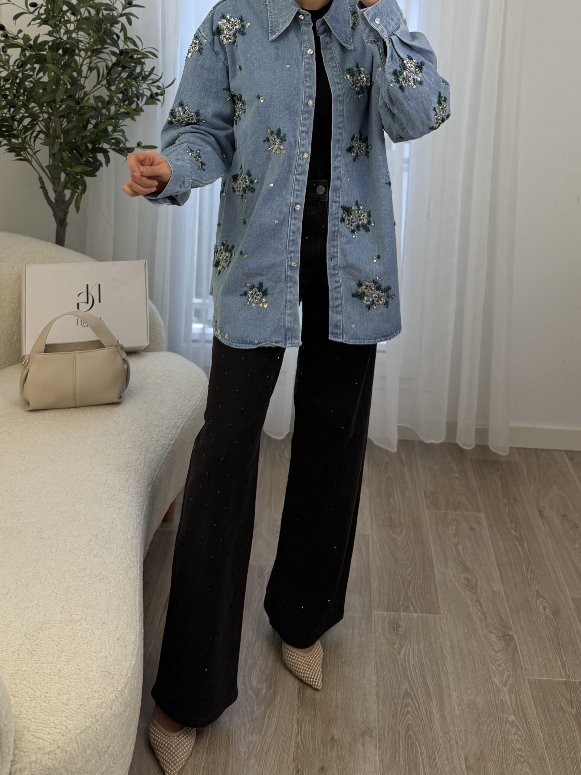 Surchemise Denim Élégance – Image 9